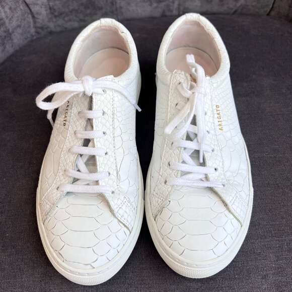 Axel Arigato White Croc Embossed Clean 90 Sneakers – Size 6.5 - Picture 2 of 10
